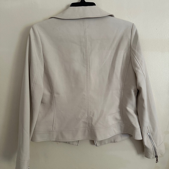Ann Taylor Petite double knit moto jacket. - Picture 8 of 10